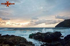 sunrise photo of Makapuu lighthouse Makapuu Beach Oahu Hawaii