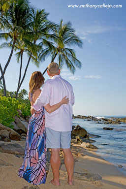 Oahu Beach Honeymoon Vacation Portrait Photographer