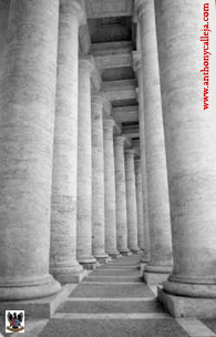 Bernini Masterpiece Colonnade of Piazza San Pietro Rome Italy 1999