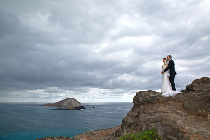 Makapuu Lookout Wedding Portrait Photography Oahu Hawai