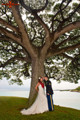 Military Wedding, Foster Point, Hickam Air Force Base, Honolulu