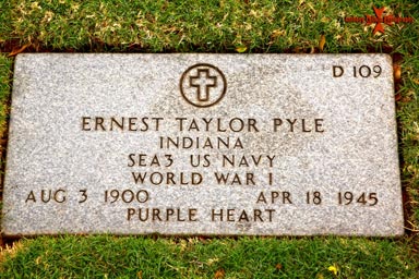 Ernest Taylor Pyle (August 3, 1900 – April 18, 1945) 