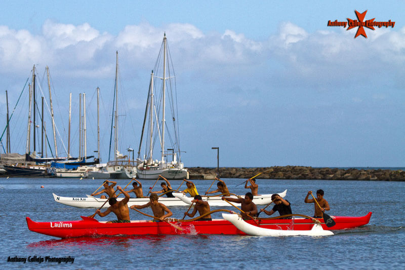 Honolulu Canoe Race, Magic Island, Honolulu, Oahu, Hawaii
