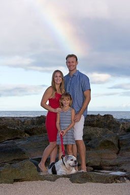 Oahu Better Pet Portraits - Koolina Beach Family and Pet Portraits at Paradise Cove