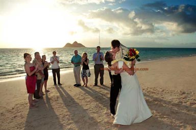 Sunrise Wedding at Lanikai Hawaii