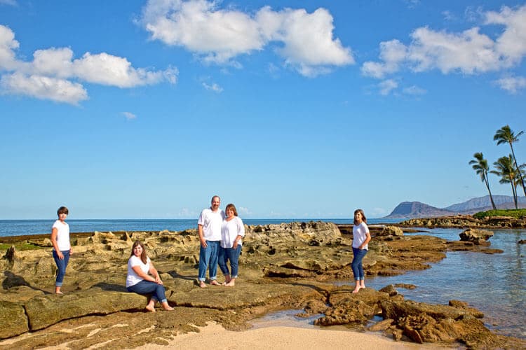 Oahu Family Portrait - Paradise Cove Beach, Koolina Resort, Oahu